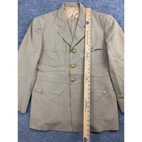 Vintage United States Naval Academy Dress Uniform Jacket Men's 40 Brown - Picture 3 of 11